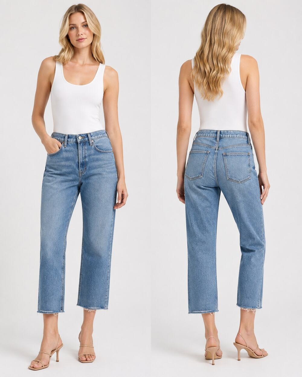 AGOLDE ’90s Crop Mid Rise Straight Button Fly Jeans Size 29